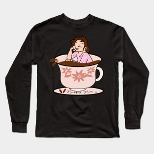 Coffee is my happy place Long Sleeve T-Shirt